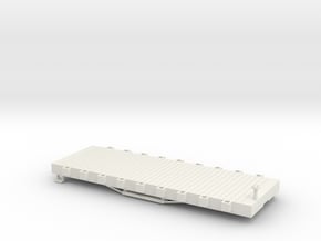 S USMRR FLATCAR 9 in White Natural Versatile Plastic