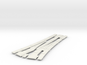  HO concrete street track small wye cover in White Natural Versatile Plastic