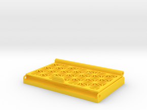 Asanoha Pattern Business Card Holder in Yellow Processed Versatile Plastic