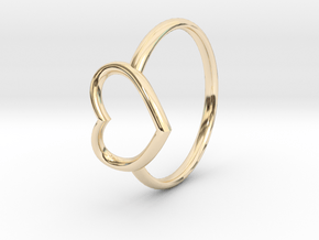 Small Open Heart Ring in 14K Yellow Gold