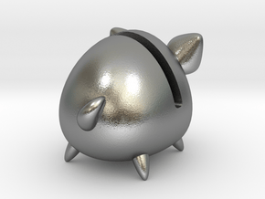Micro Piggy Bank (Small) in Natural Silver