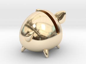 Micro Piggy Bank (Small) in 14K Yellow Gold