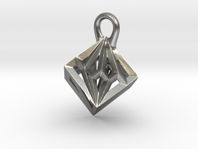 RAY cube in Natural Silver