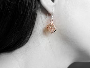 RAY cube in 14k Rose Gold Plated Brass