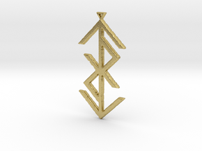 Tryggr Pendant in Natural Brass