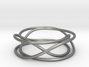 Mobius Wire Ring in Natural Silver