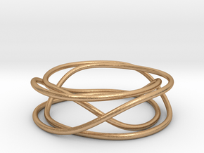Mobius Wire Ring in Natural Bronze