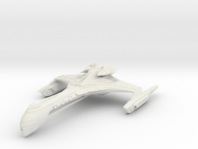 Romulan Varnor Class BattleCruiser in White Natural Versatile Plastic