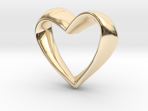 Twisted Heart in 14K Yellow Gold
