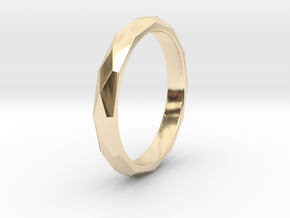 36 Facet Stacker Ring in 14K Yellow Gold: 8 / 56.75