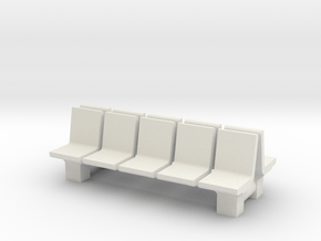 Platform Seats (x2) 1/72 in White Natural Versatile Plastic