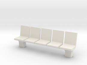 Platform Seats 1/43 in White Natural Versatile Plastic