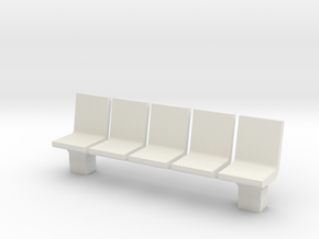 Platform Seats 1/35 in White Natural Versatile Plastic