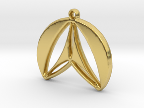  Pendant in Polished Brass: Small