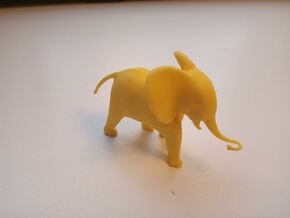 Elephant D in Yellow Processed Versatile Plastic