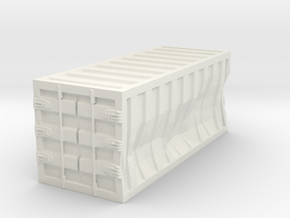 Damaged 20ft Container 1.100 in White Natural Versatile Plastic