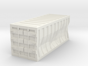Damaged 20ft Container 1/160 in White Natural Versatile Plastic