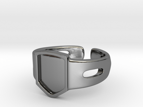 Signet Ring Blank 19mm in Fine Detail Polished Silver
