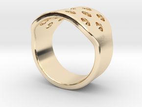 Round Holes Ring_C in 14K Yellow Gold: 5 / 49