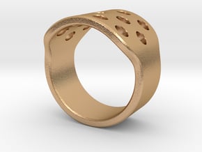 Round Holes Ring_C in Natural Bronze: 5 / 49