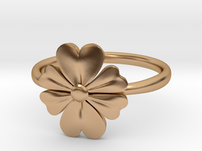 One Simple Flower (ring) in Polished Bronze: 9.5 / 60.25
