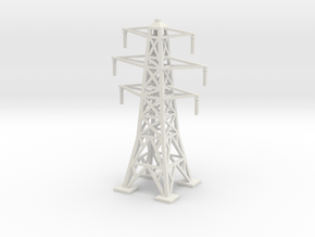 Transmission Tower 1/87 in White Natural Versatile Plastic