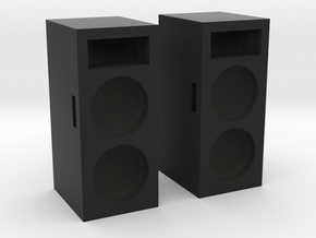 Concert Speakers in Black Natural Versatile Plastic: 1:43