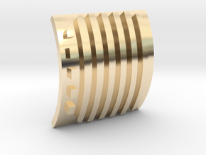 KR Flagship main side vent LH (Part 7 of 8) in 14k Gold Plated Brass
