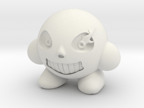 Sans-Kirby in White Natural Versatile Plastic: Extra Small