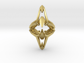 Conquest, Pendant in Natural Brass