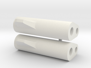 LM Tread: 22mm watch adapters in White Natural Versatile Plastic