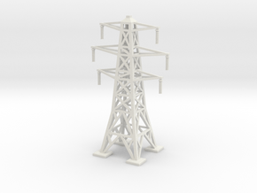 Transmission Tower 1/120 in White Natural Versatile Plastic