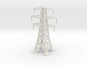 Transmission Tower 1/160 in White Natural Versatile Plastic
