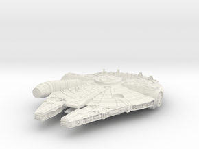 Star Wars Millennium Falcon in White Natural Versatile Plastic