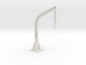 1/24 Depth Charge Crane in White Natural Versatile Plastic
