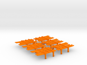 Set of 6 - Upfront 924 Ski Rack Replacements  in Orange Processed Versatile Plastic
