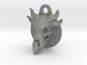 Dragonskull pendant in Gray PA12