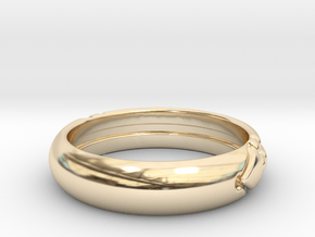 Atlantis ring in 14k Gold Plated Brass: 7 / 54