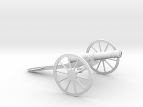 1/72 Scale American Civil War Cannon 1841 in Tan Fine Detail Plastic