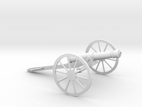1/87 Scale American Civil War Cannon 1841 in Tan Fine Detail Plastic