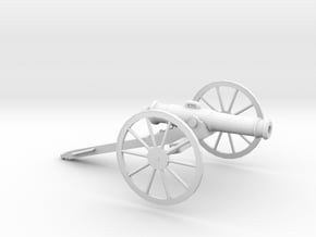 1/87 Scale American Civil War Cannon 24-pounder  in Tan Fine Detail Plastic