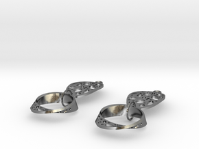Cynda Earrings in Polished Silver (Interlocking Parts)