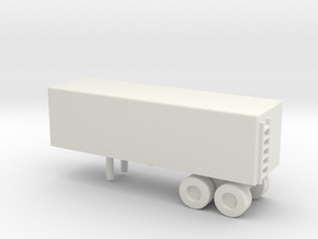 1/160 Scale M128 Semitrailer Van in White Natural Versatile Plastic