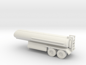 1/160 Scale M969 Semitrailer Tanker in White Natural Versatile Plastic