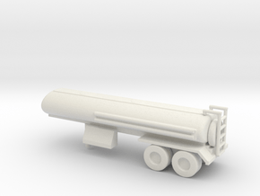 1/160 Scale M967 Semitrailer Tanker in White Natural Versatile Plastic