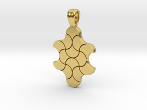 More leaves tiling [pendant] in Polished Brass