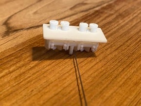 Tow Pin, working (1:200 scale) in White Processed Versatile Plastic