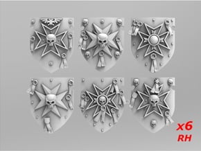 Templars Vanguard Storm Shields Set 3 in Tan Fine Detail Plastic