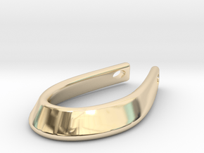 Ribbon [pendant] in 14k Gold Plated Brass
