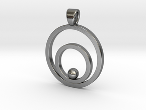 Circles [pendant] in Polished Silver